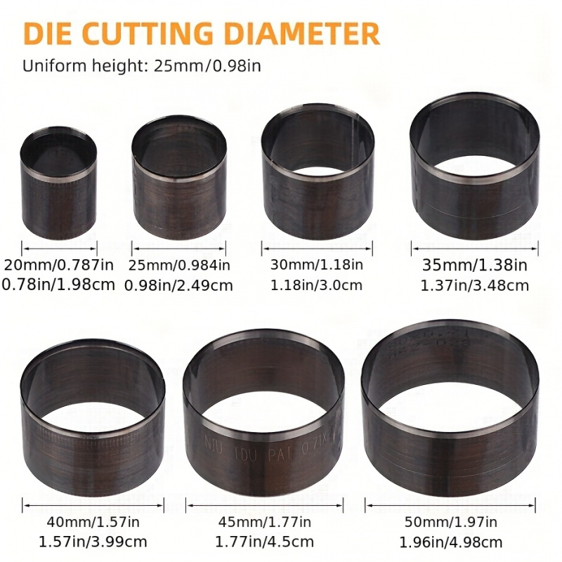 7-piece watch strap, belt punc - đánh giá và giá Round Knife Leatherwork