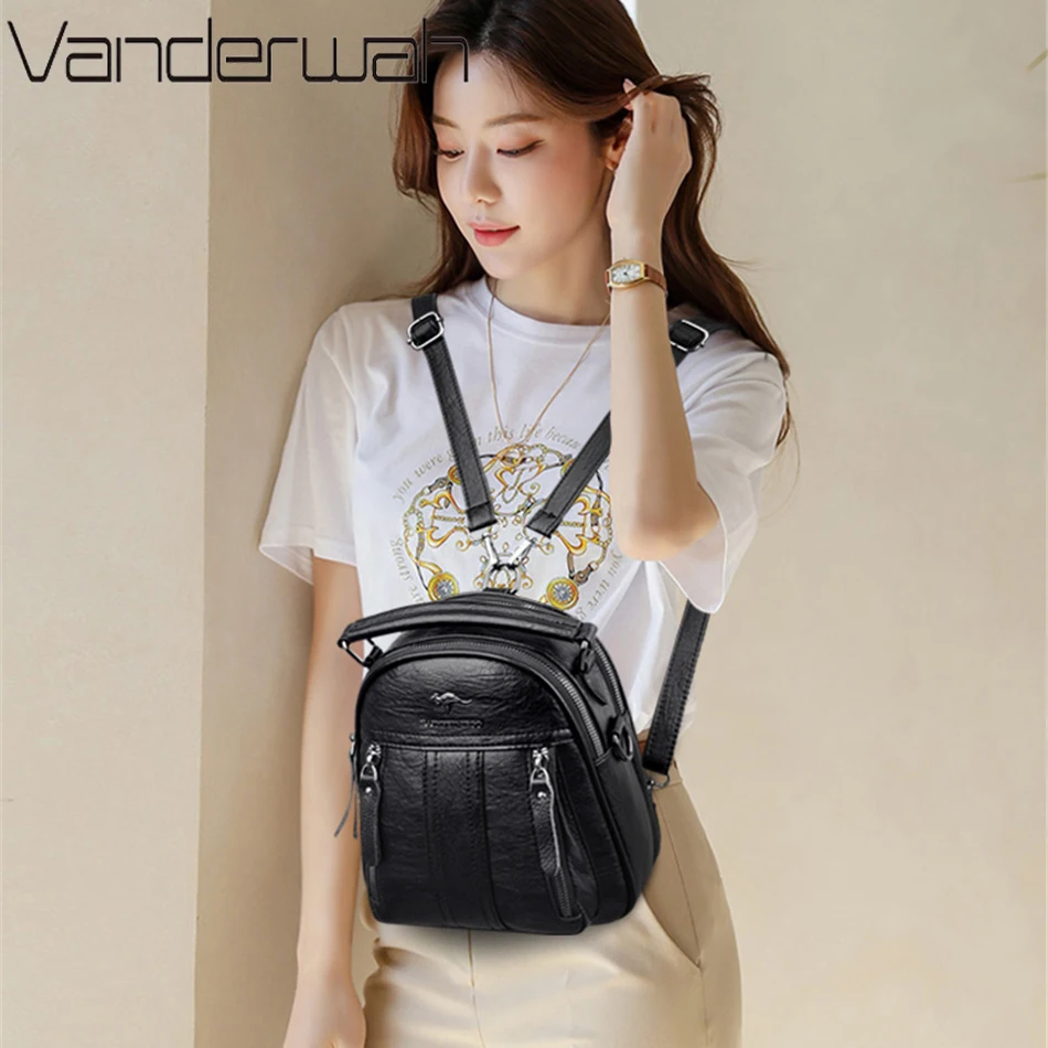 4 Trong 1 Da Lưng Đa Năng Nữ Đ - đánh giá và giá Leather Work Backpack