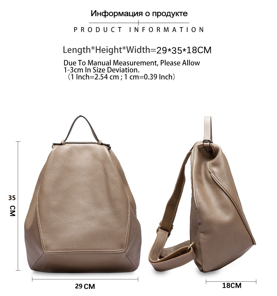 Zency Women 100% Genuine Leath - đánh giá và giá Leather Work Backpack