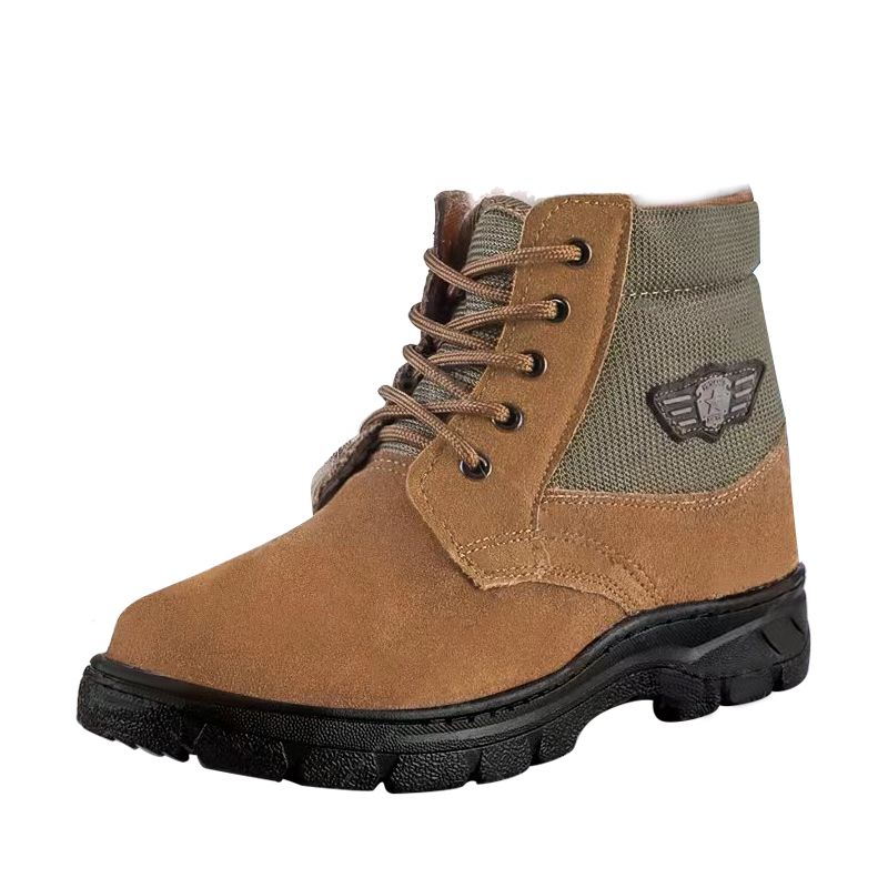 Winter Men Snow Boots Genuine  - đánh giá và giá Leather Work Boots