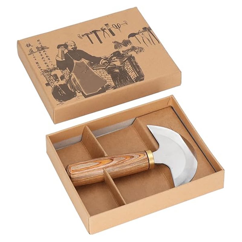 AB41-Wood Handle For Leathercr - đánh giá và giá Round Knife Leatherwork
