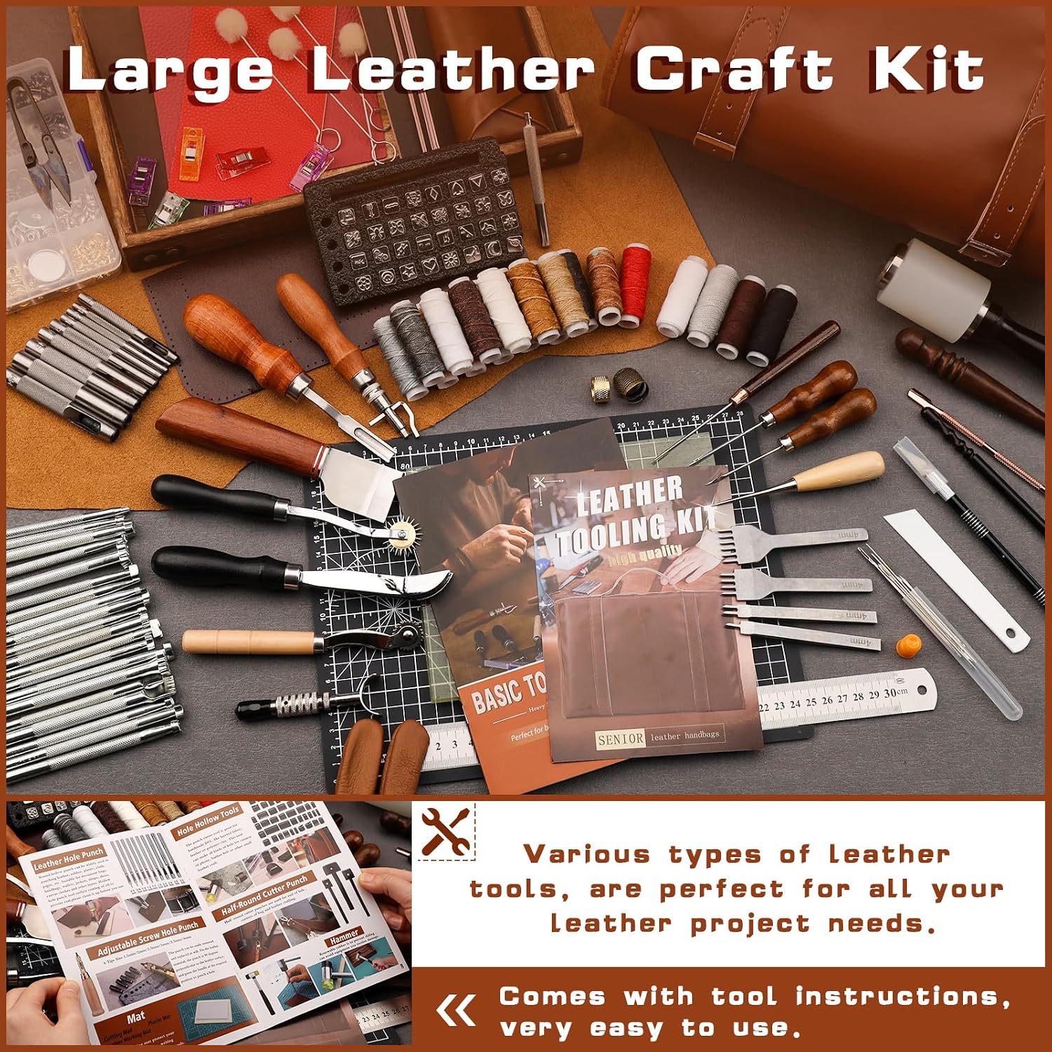 Leather Tooling Kit Leather Cr - đánh giá và giá Leather Work Leather