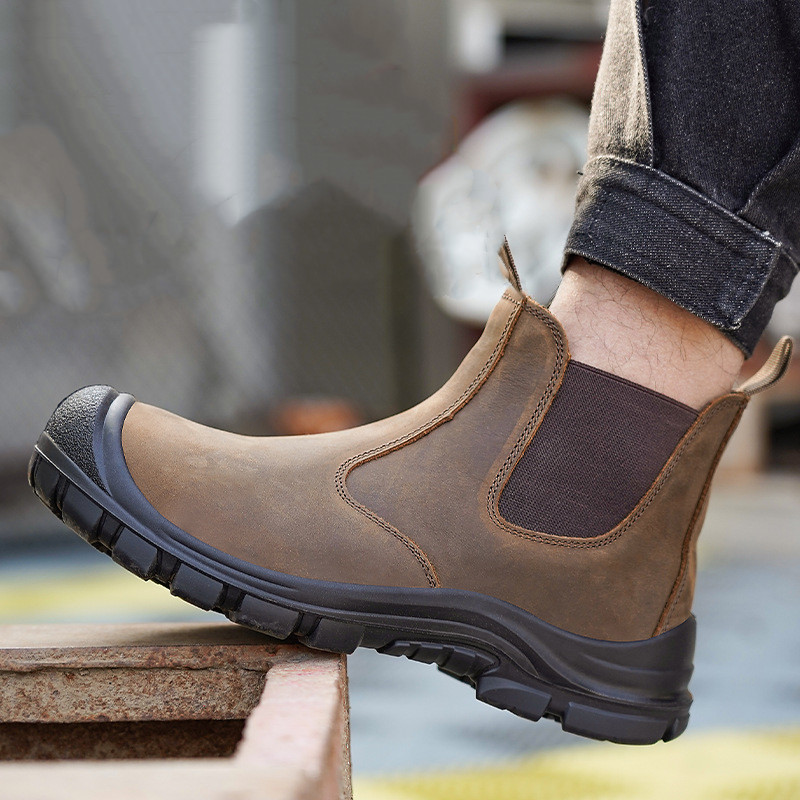 large size men's fashion steel - đánh giá và giá Leather Work Boots
