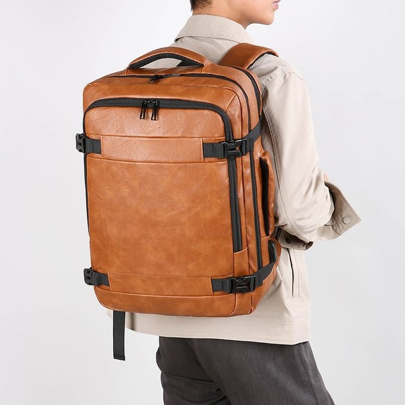 2027 NEW  Men Backpack PU Leat - đánh giá và giá Leather Work Backpack
