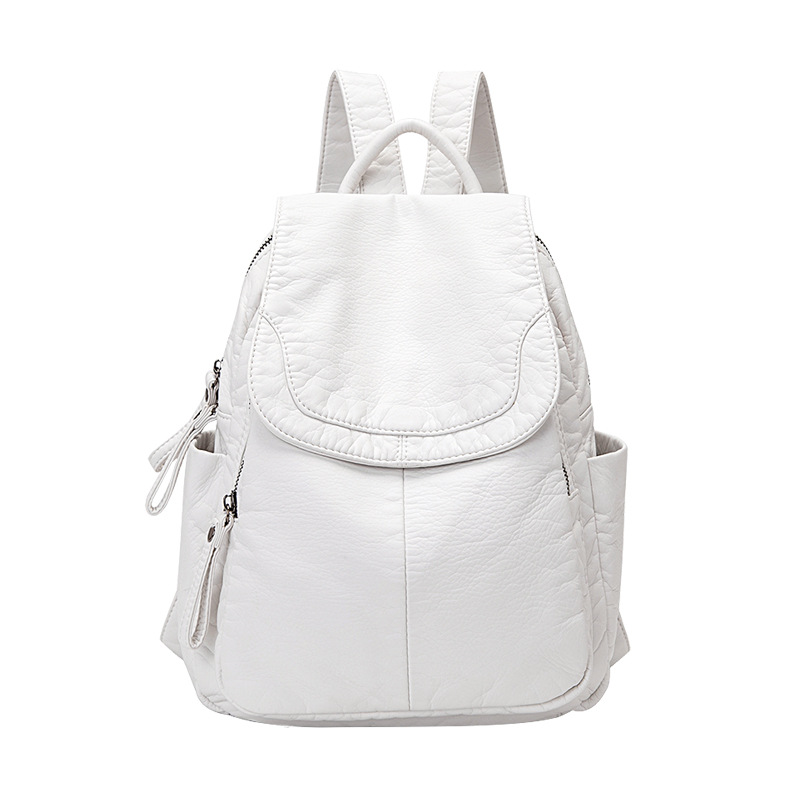 Women's Backpack White Washed  - đánh giá và giá Leather Work Backpack