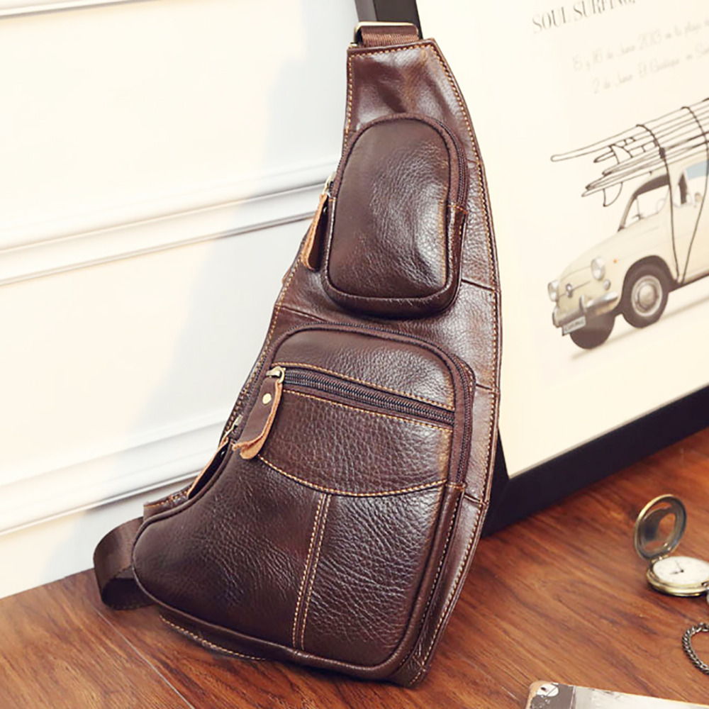 Chất Lượng Cao Nam Da Thật Chí - đánh giá và giá Leather Work Backpack