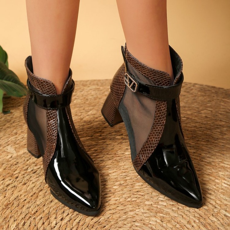 Women's Hollowed Out Mesh Boot - đánh giá và giá Leather Work Outfit