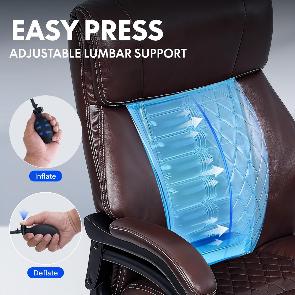 High-Capacity Office Chair for - đánh giá và giá Leather Work Leather