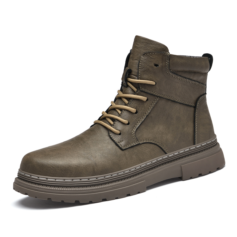 Warm Winter Men Leather Shoes  - đánh giá và giá Leather Work Boots