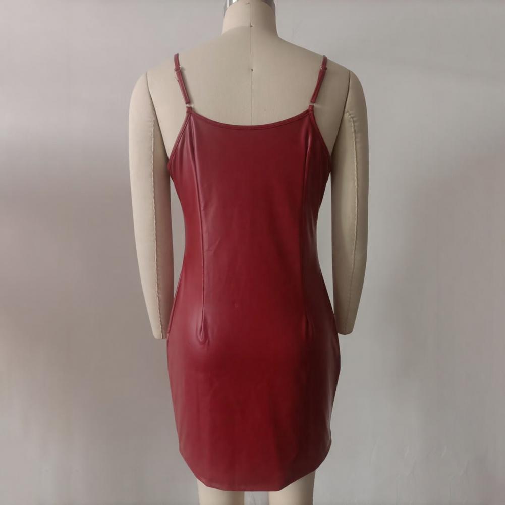Women Faux Leather Skirt Suit  - đánh giá và giá Leather Work Outfit