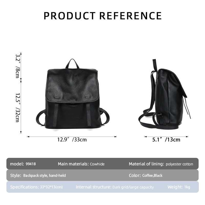 Women Top Grain Cowhide Flap B - đánh giá và giá Leather Work Backpack