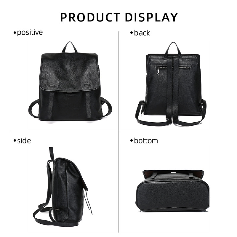 Women Top Grain Cowhide Flap B - đánh giá và giá Leather Work Backpack