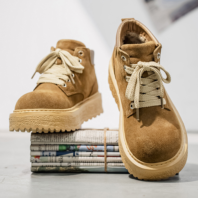 Men's high-quality suede horse - đánh giá và giá Leather Work Boots
