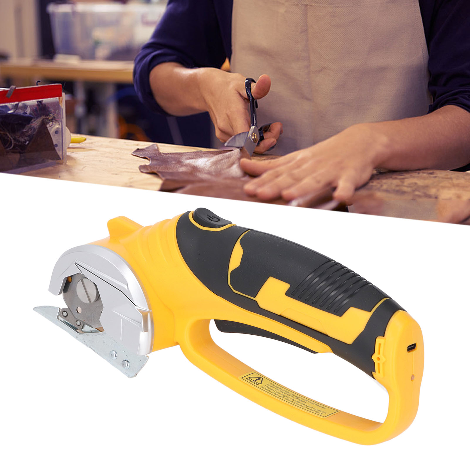 Cordless Carpet Scissors Handh - đánh giá và giá Round Knife Leatherwork